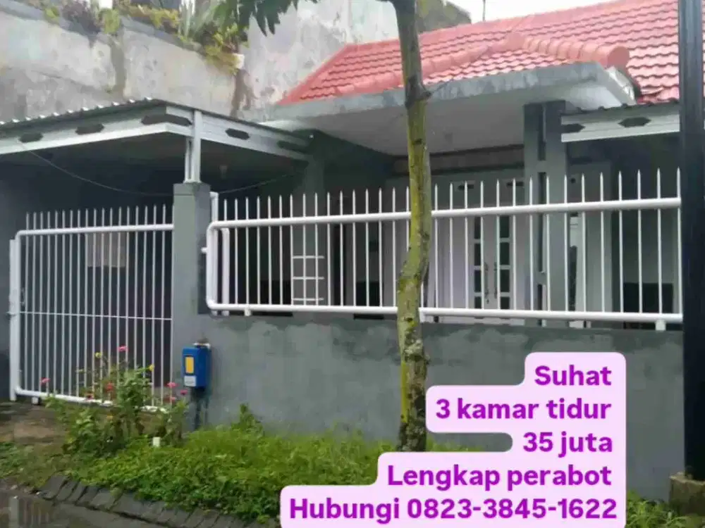 Sewa Rumah 3 kamar Griyashanta Suhat Malang dekat Patung pesawat