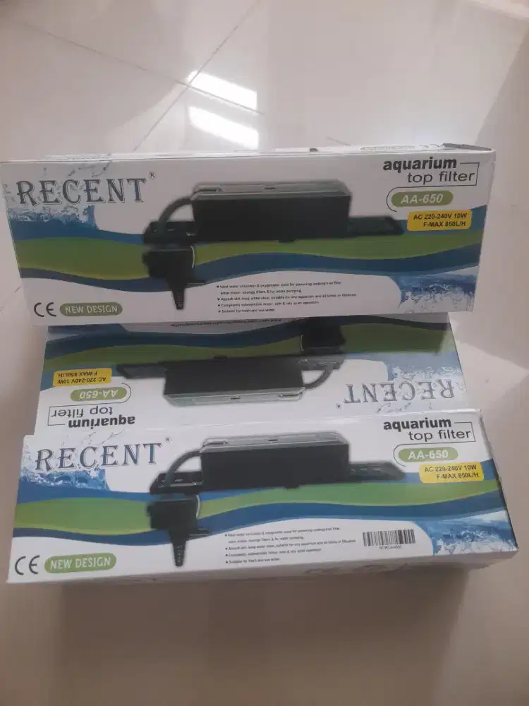 Top Filter Aquarium 1 set Merk Recent AA650