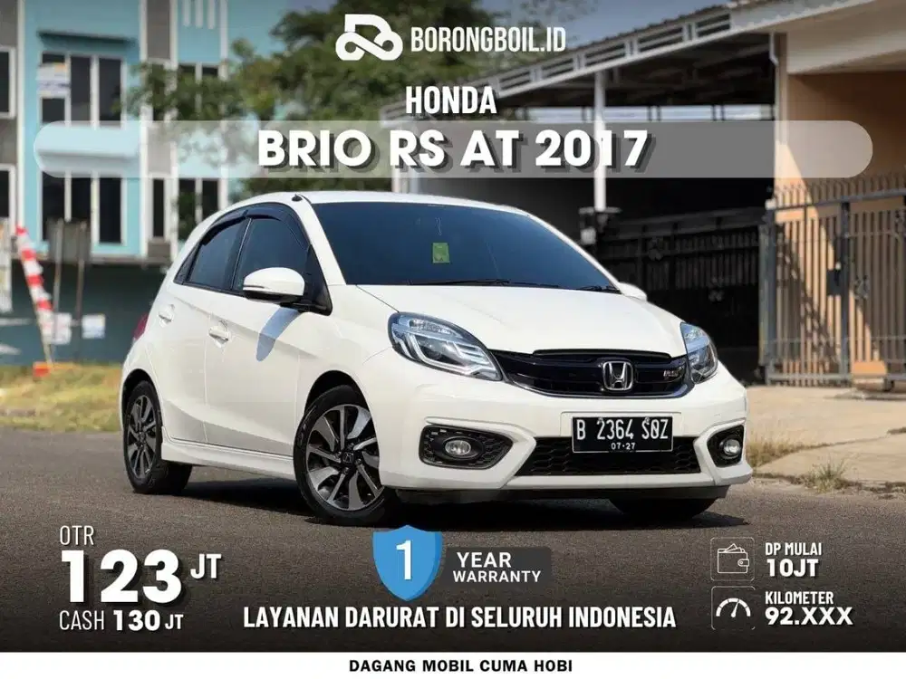 DP MURAH 10 JT || Brio RS AT 2017 Putih