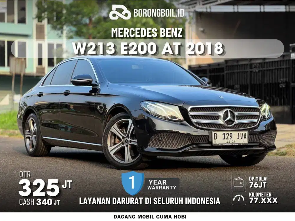 TERMURAH || Mercedes benz Mercy w213 E200 AT 2018 Hitam metalik