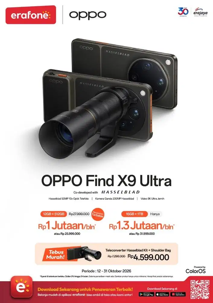 CASHABACK 2JT UNTUK FIND X9 ULTRA PROMO SANGAT TERBATAS!!