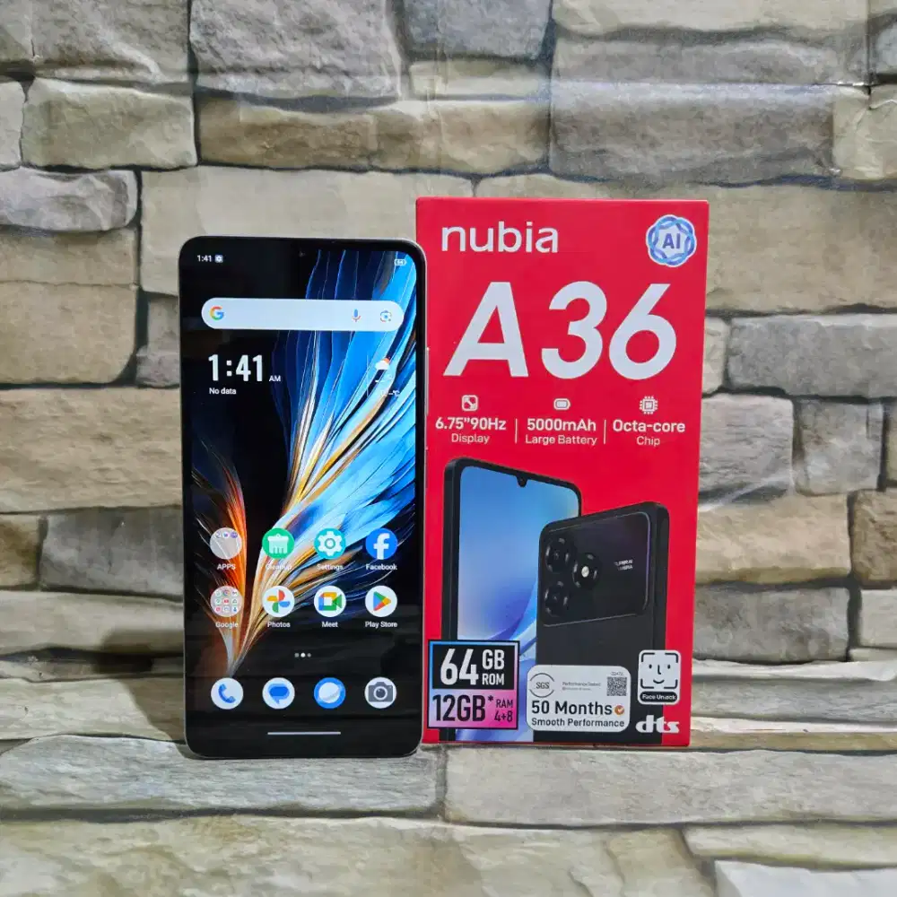 Nubia A36 4/64 4G Gold Fulset segel mulus 95%