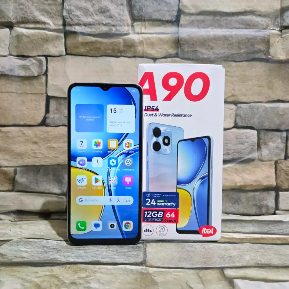 Itel A90 4/64 4G Titanium Fulset segel mulus 98% Garansi panjang