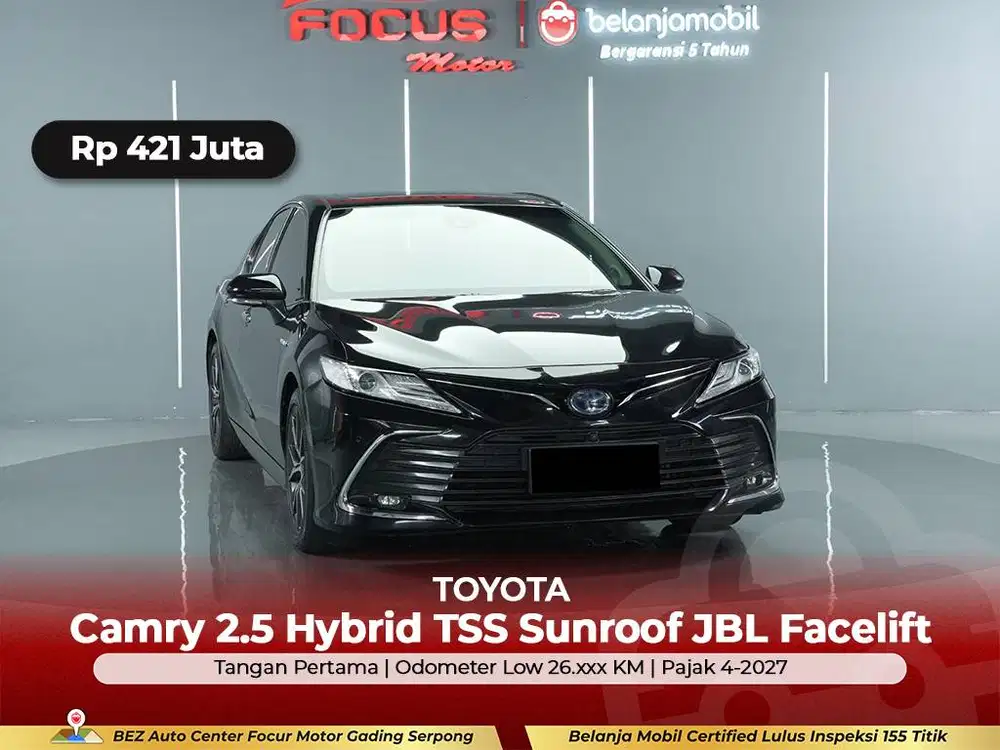 [ GARANSI 5THN LOW KM ] Toyota Camry 2.5 Hybrid TSS JBL 2020/2021/2022