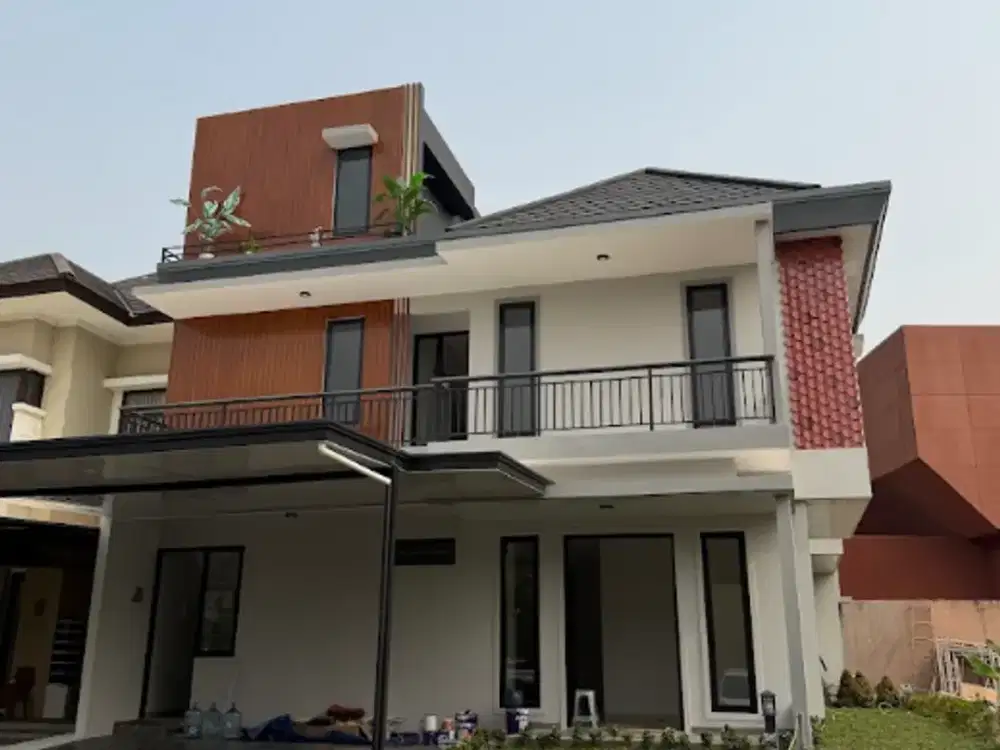 Rumah bangunan mandiri posisi hoek di  The Eminent Illustria -  BSD