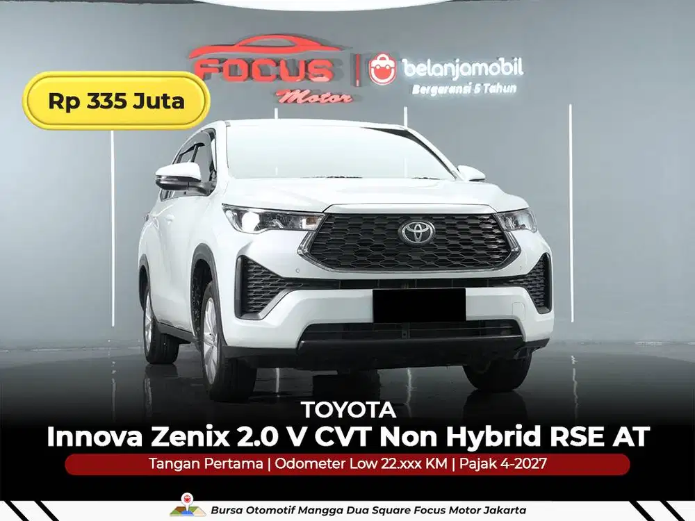 [GARANSI 5THN] Toyota Innova Zenix 2.0 V Non Hybrid RSE 2022/2023/2024