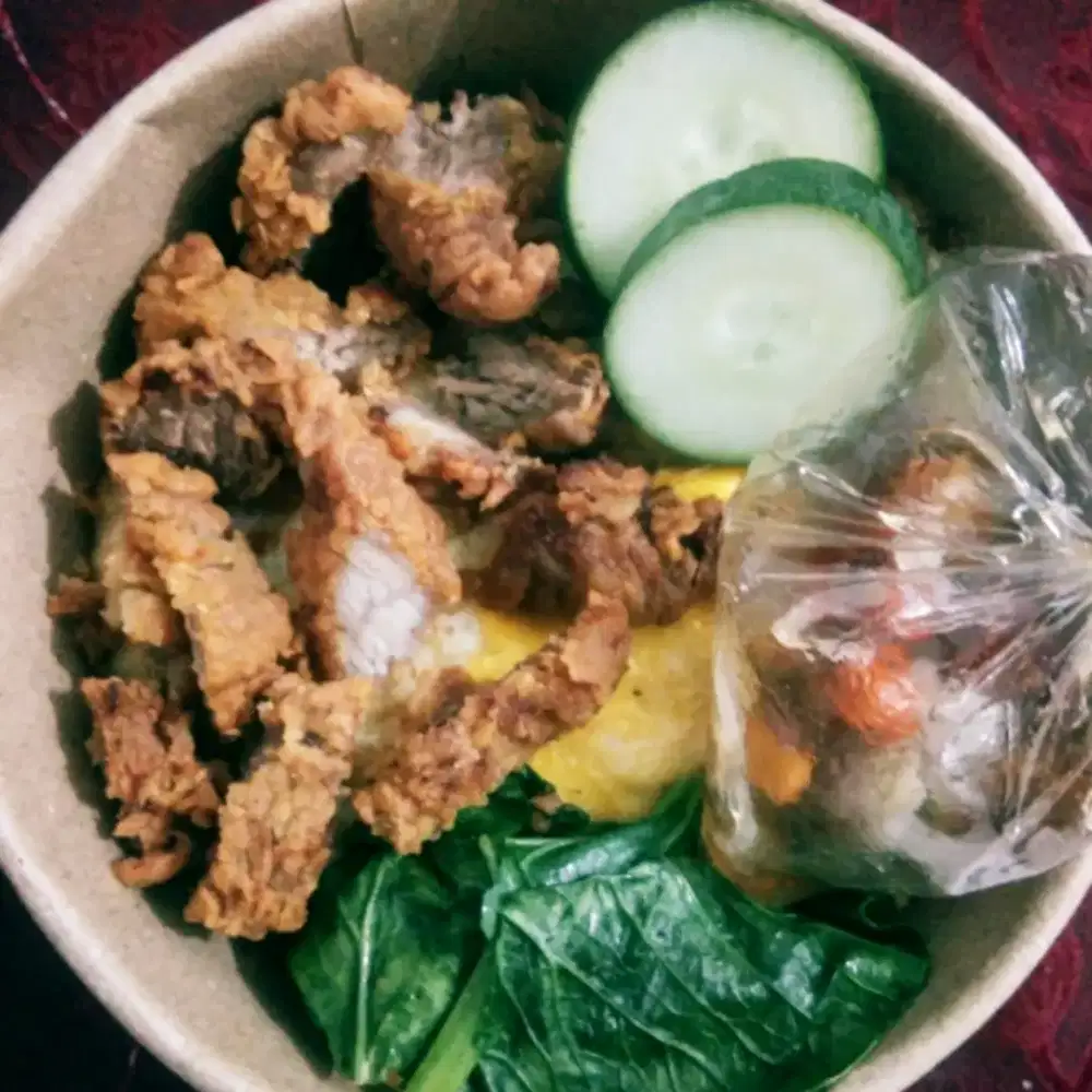 Nasi Babi Crispy
