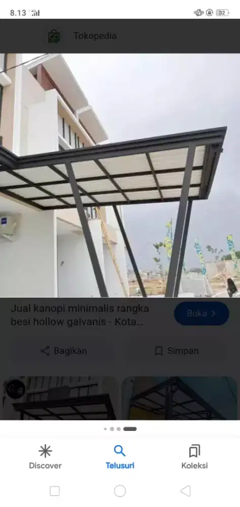 Kanopi besi atap alderon