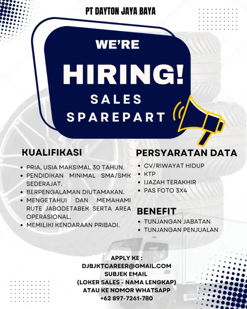 LOWONGAN SALESMAN