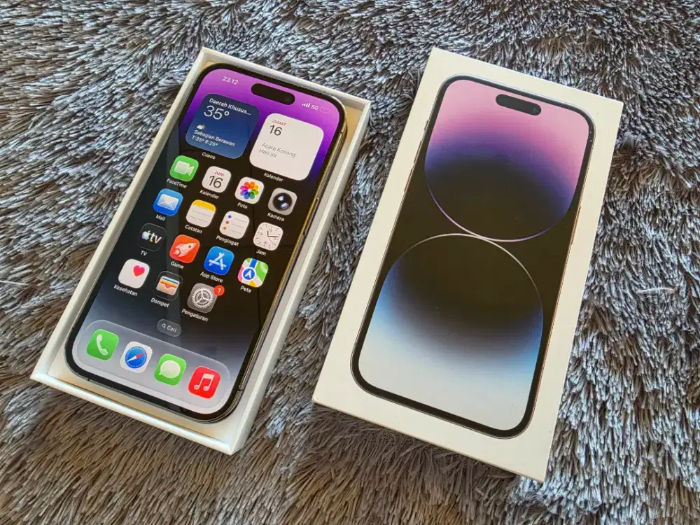 IPHONE 14 PRO 512GB PURPLE MULUS