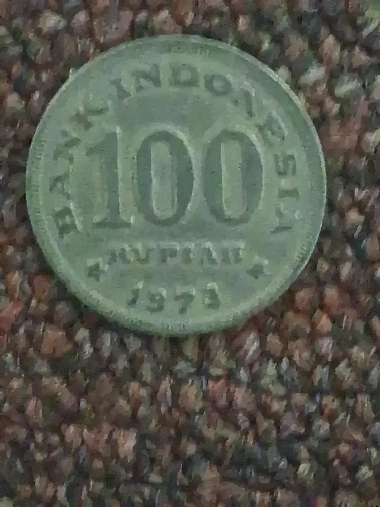 Jual koin jadul 100 tebal rumah gadang tahun 1973