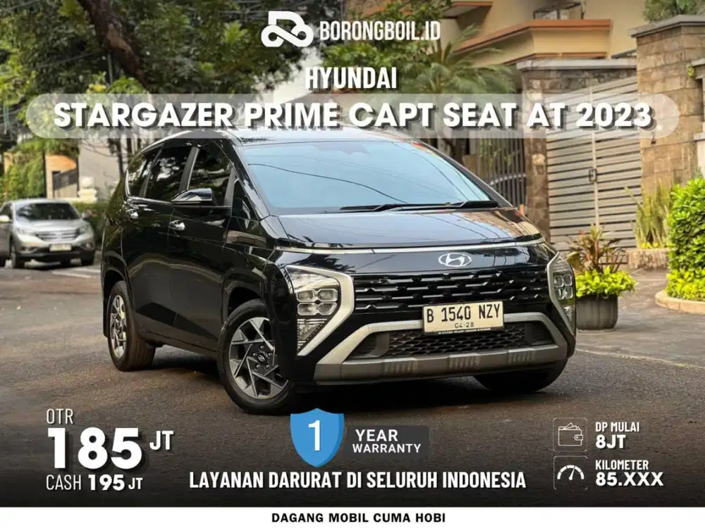 [TERMURAHH] HYUNDAI STARGAZER PRIME CAPT SEAT AT 2023 HITAM
