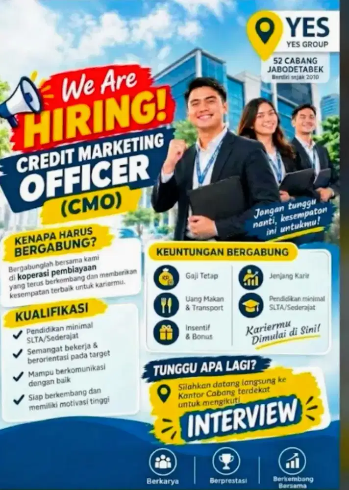 Credit Marketing Officer (Dana Tunai Motor)