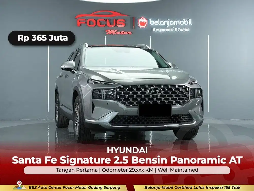 [GARANSI 5THN LOW KM] Hyundai Santa Fe Signature Bensin 2021/2022/2023