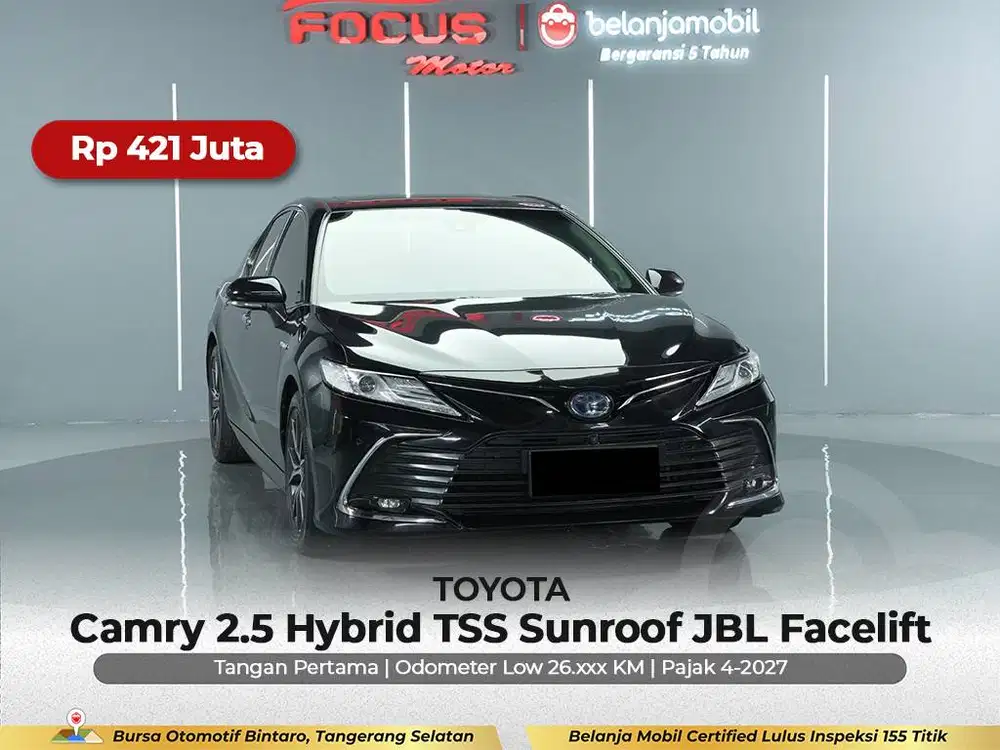 [ GARANSI 5THN LOW KM ] Toyota Camry 2.5 Hybrid TSS JBL 2020/2021/2022