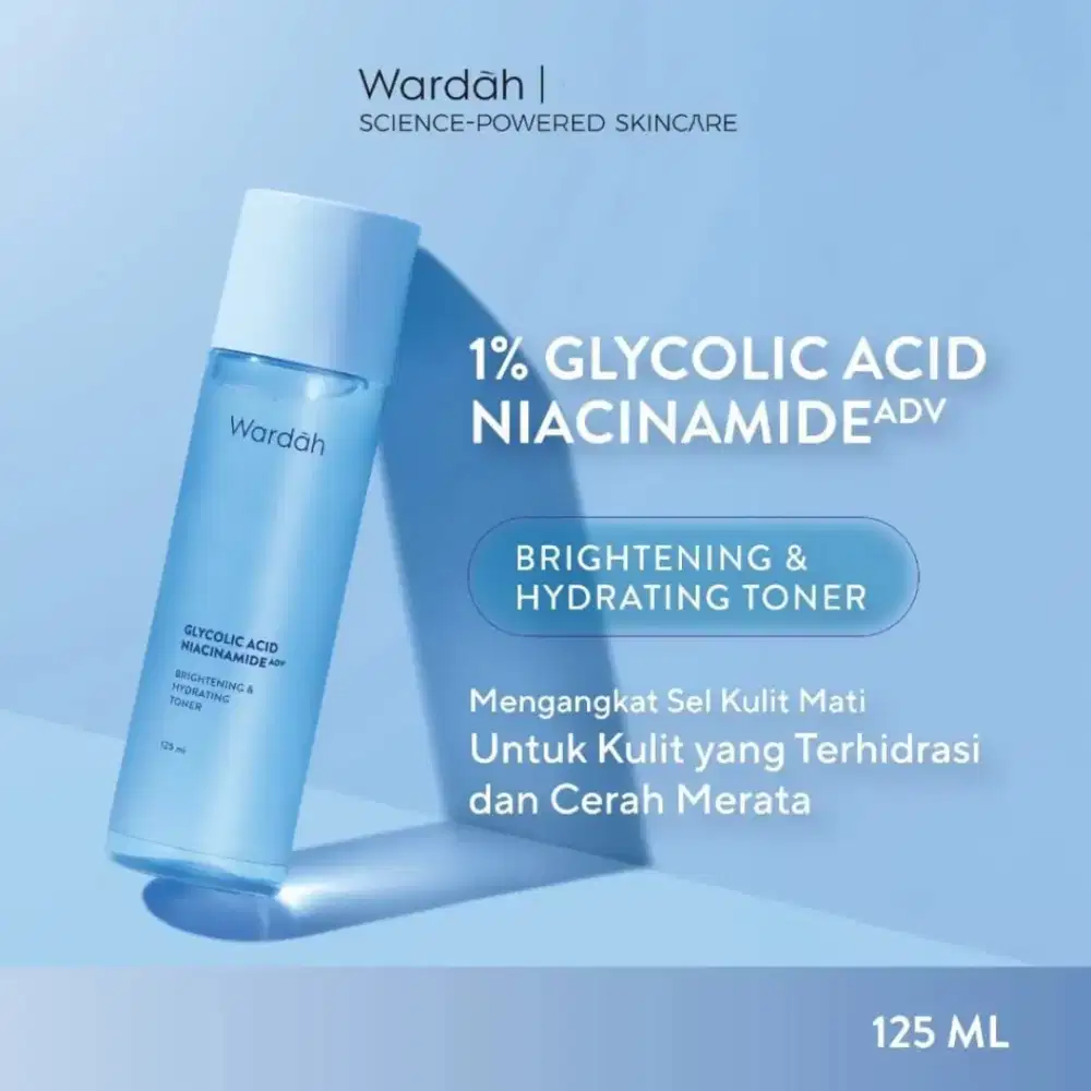 Wardah Lightening Glycolic Acid Niacinamide hydrating face toner