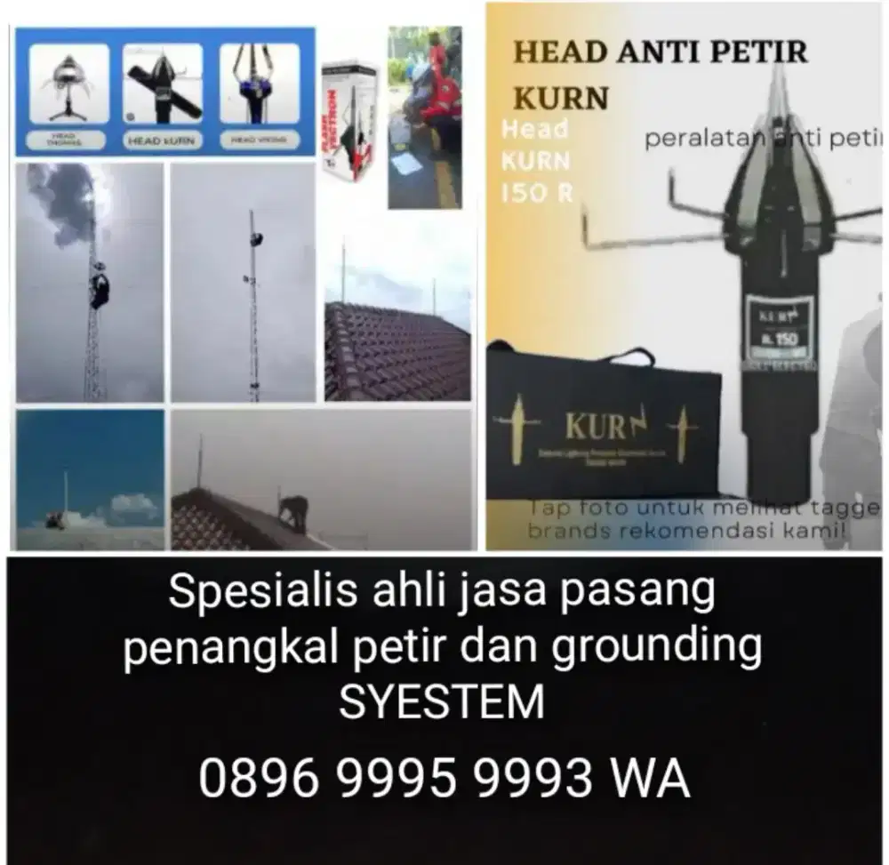 Agen pusat ahli jasa pasang penangkal petir benjolannya Tenjo Bogor