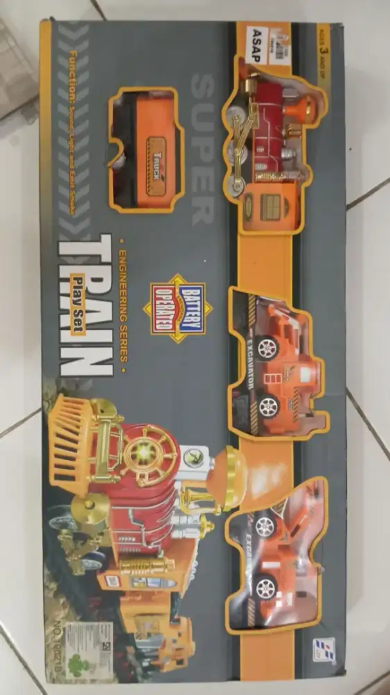 Kereta Api Mainan Bisa Keluar Asap