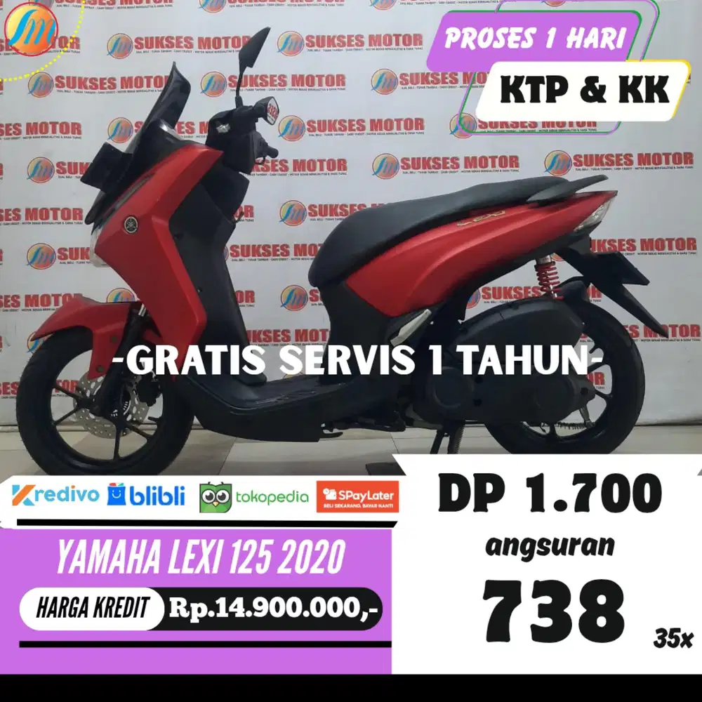 YAMAHA LEXI 2020 KREDIT MURAH ANGSURAN SANGAT RINGAN BERGARANSI
