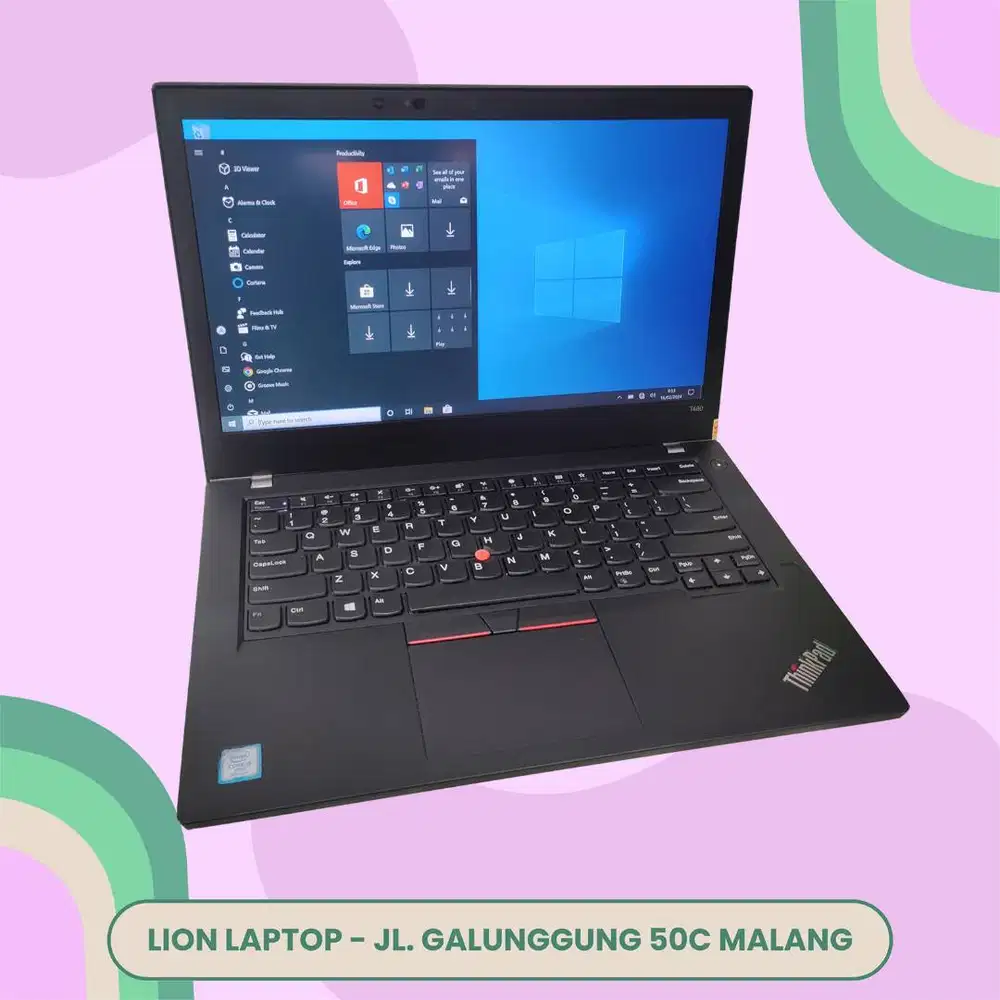 RAM 8GB Core i5 gen 8 Lenovo Thinkpad T480 [17|10]