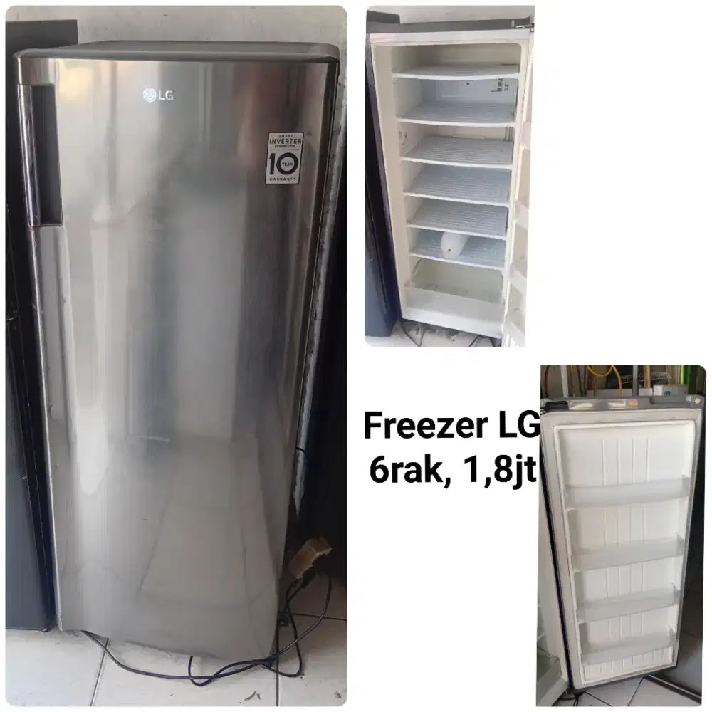 Freezer LG 6rak bekas bergaransi