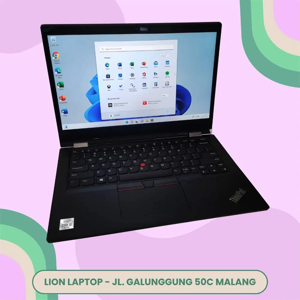 Core i3 Gen 10 Flip 360° Include Stylus Lenovo Thinkpad YOGA L13 [17|1