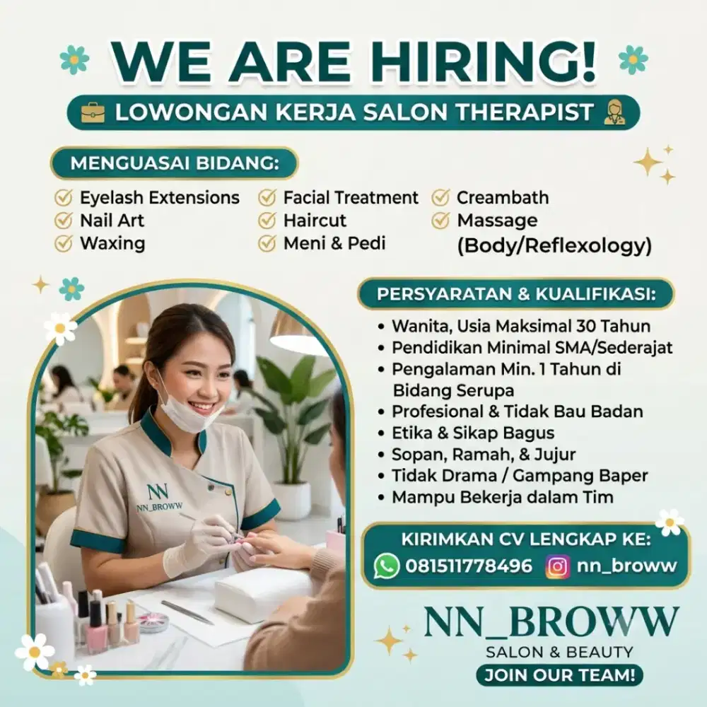 Lowongan kerja salon kecantikan