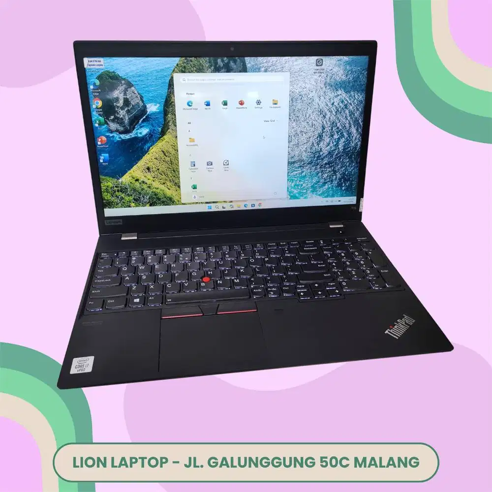SSD 512GB i7 gen 10 Double VGA Lenovo Thinkpad T15