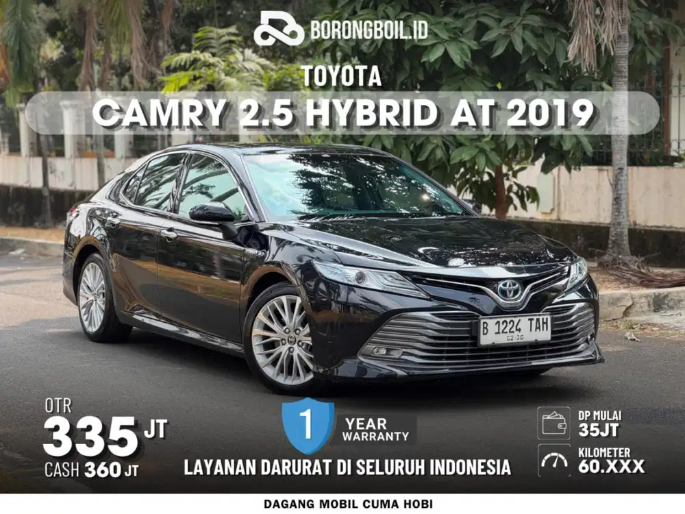 [TANGAN1] TOYOTA CAMRY 2.5 HYBRID AT 2019 HITAM METALIK
