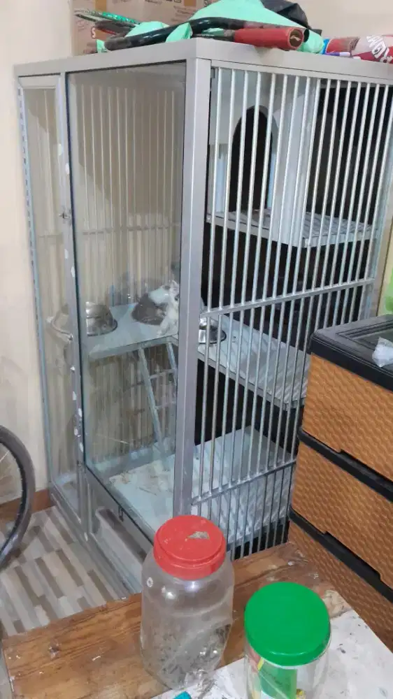 Kandang kucing aluminium