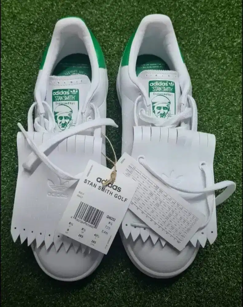 Sepatu Golf Spikeles Adidas Stan Smith Primegreen