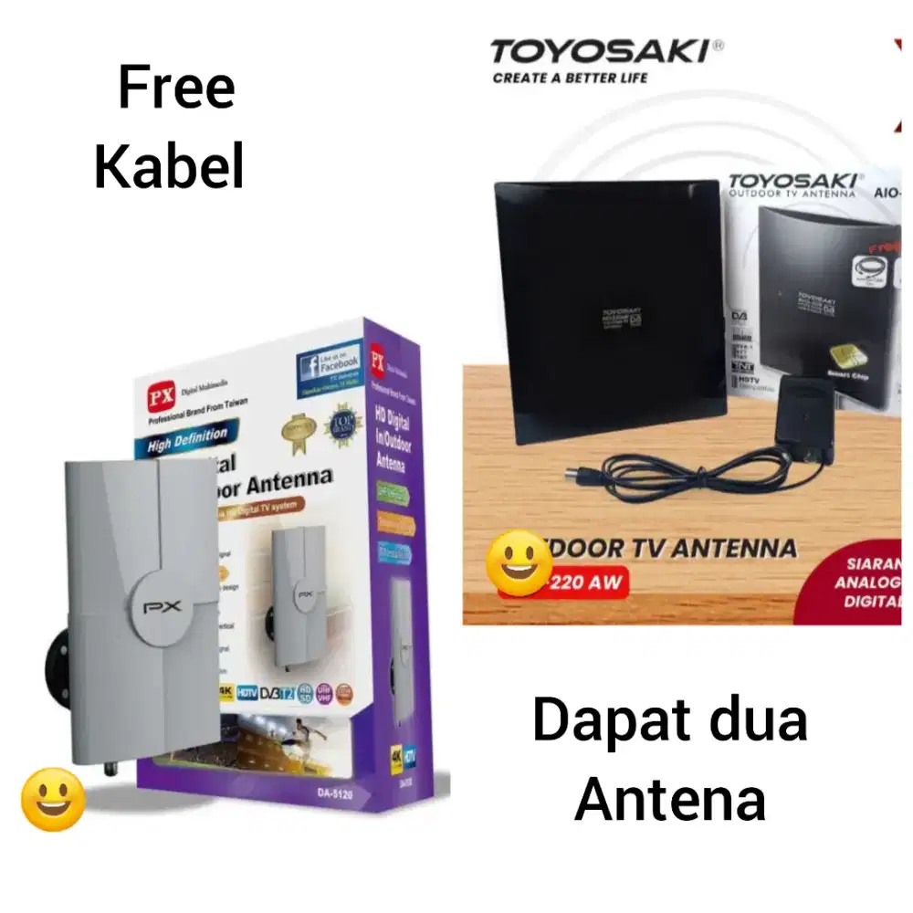 Dijamin Murah. Dapat dua Antena TV digital