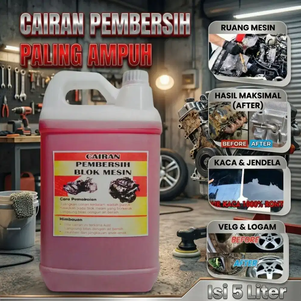 CAIRAN PEMBERSIH BLOK MESIN / PEMBERSIH JAMUR KACA