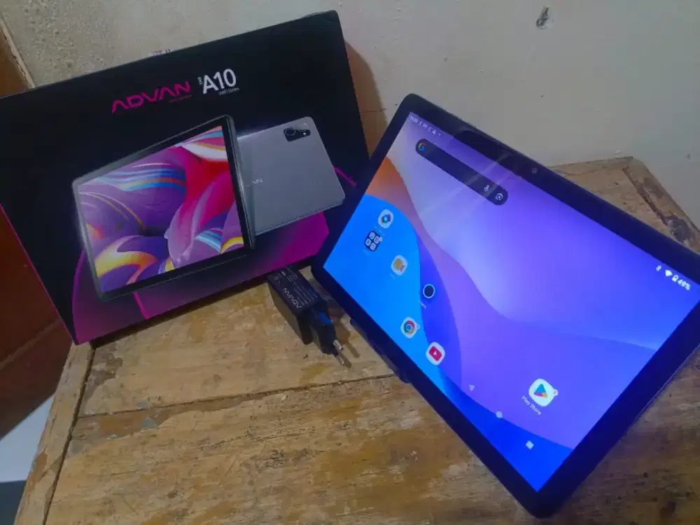 tablet advan a10 ram 4/64 os 14 10 inch fullset tt bt samsung mulpis