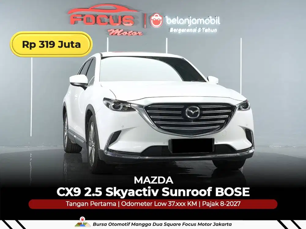 [GARANSI 5THN KM 37RB] Mazda CX9 CX-9 CX 9 2.5 Skyactiv 2018/2019/2020