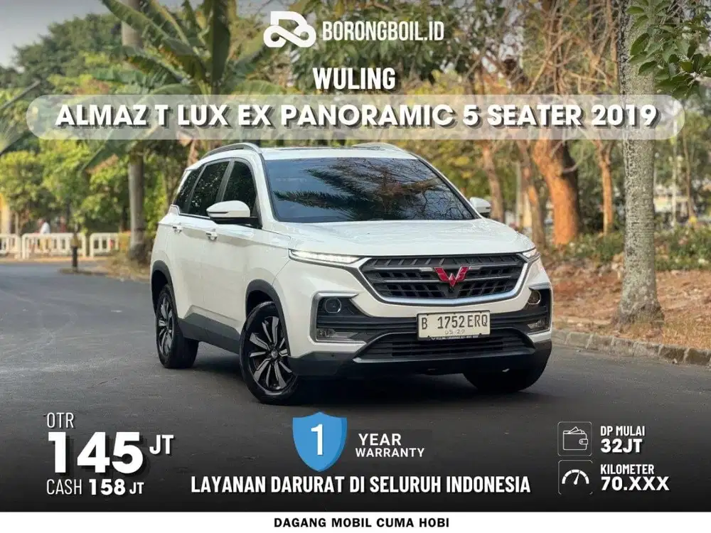 TERMURAH || Wuling Almaz T LUX EX Panoramic 2019 Pristine White
