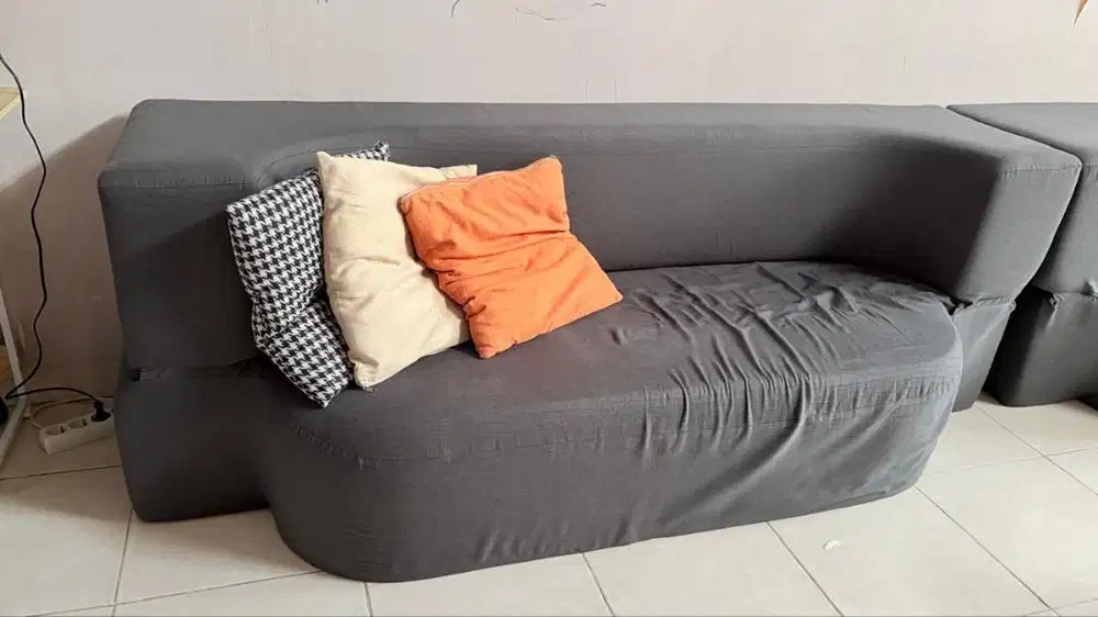 DIJUAL SOFA BED MEEXI – MULTIFUNGSI, PRAKTIS, BONUS 6 BANTAL