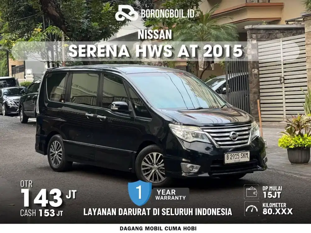 LOW KM 80rb!! NISSAN SERENA HWS 2.0 AT 2015 ISTIMEWA SIAP PAKAI