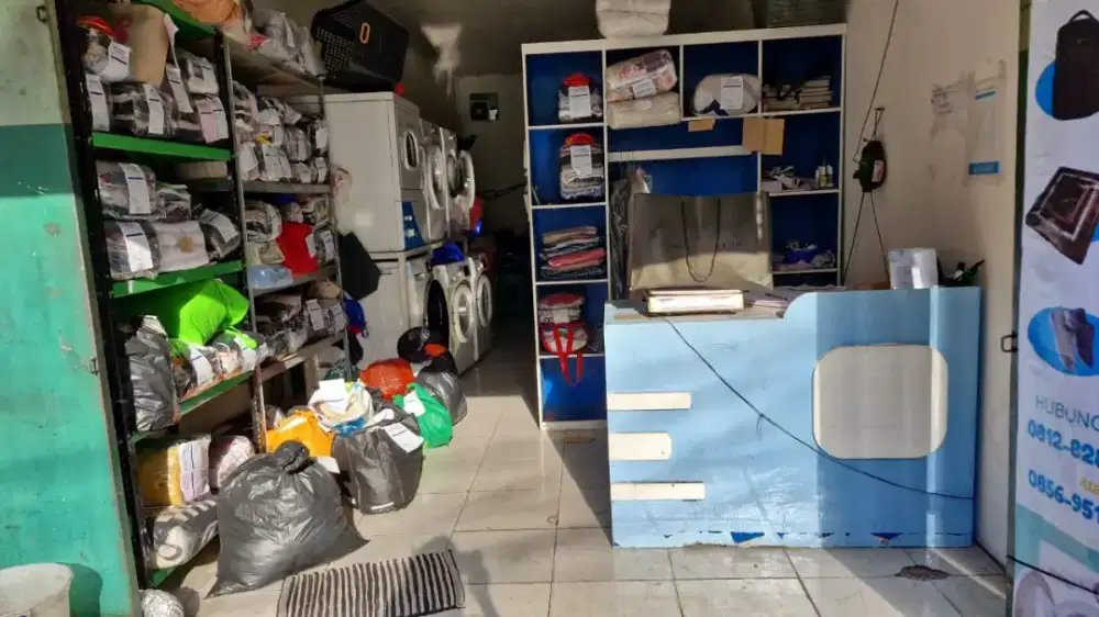 DIJUAL USAHA LAUNDRY AKTIF – 3 MESIN CUCI, 2 DRYER & SETRIKA UAP!
