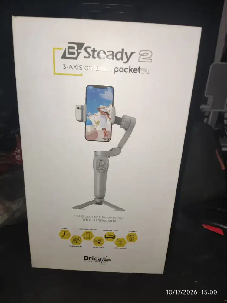 Brica B-Steady 2 Pocket - 3 Axis Smartphone Gimbal (Grey).