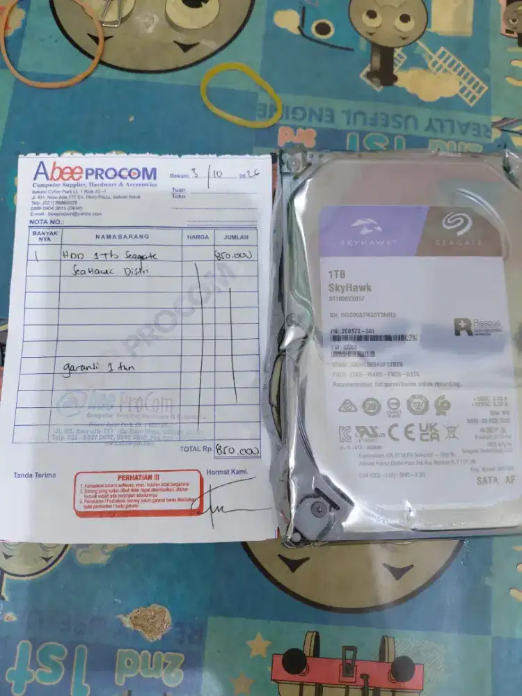 HDD Hardisk PC 1TB SEAGATE (Garansi 1 tahun)