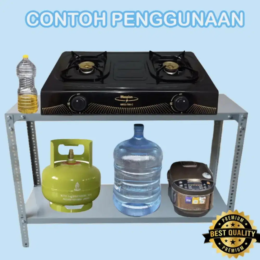 Meja kompor bahan besi