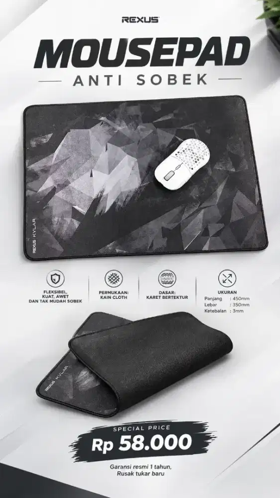 Mousepad rexus KVLAR T7