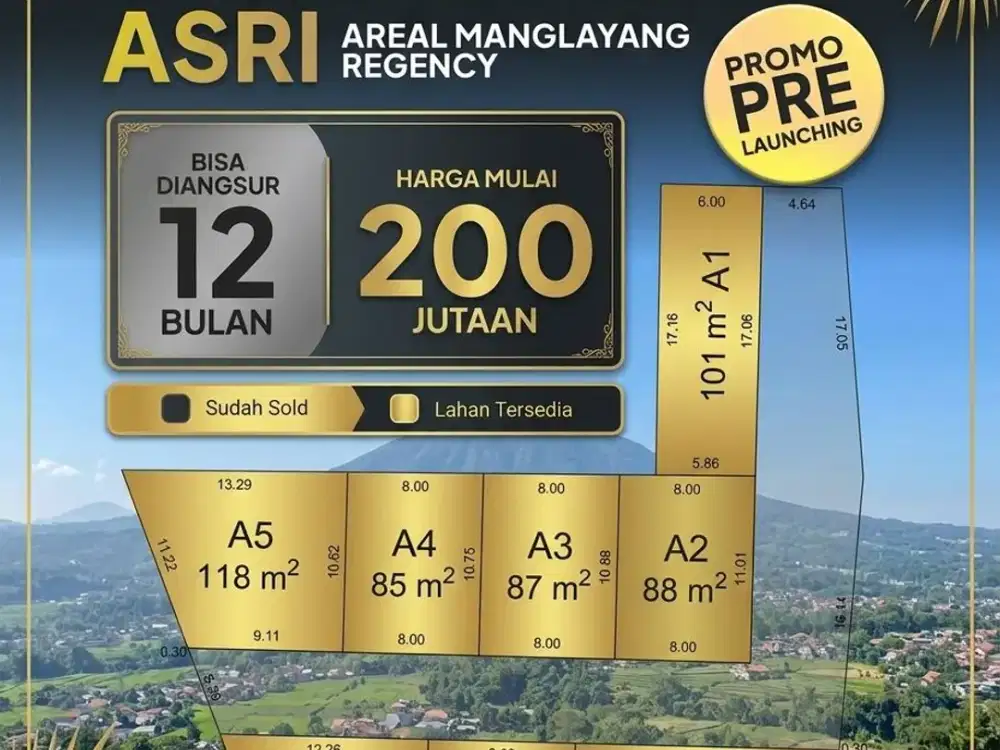 Baru Launching Kavling Cileunyi SHM 200 Jutaan
