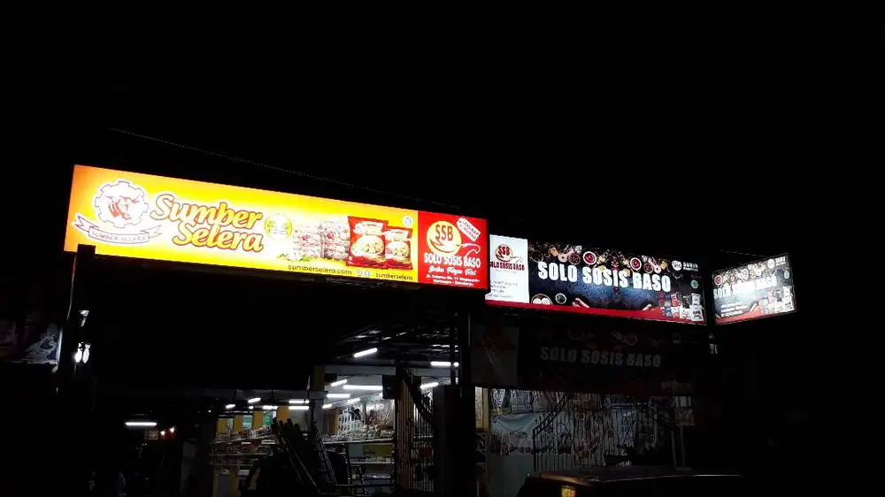 Buat papannama reklame neonbox sticker kaca film kantor & outlet store