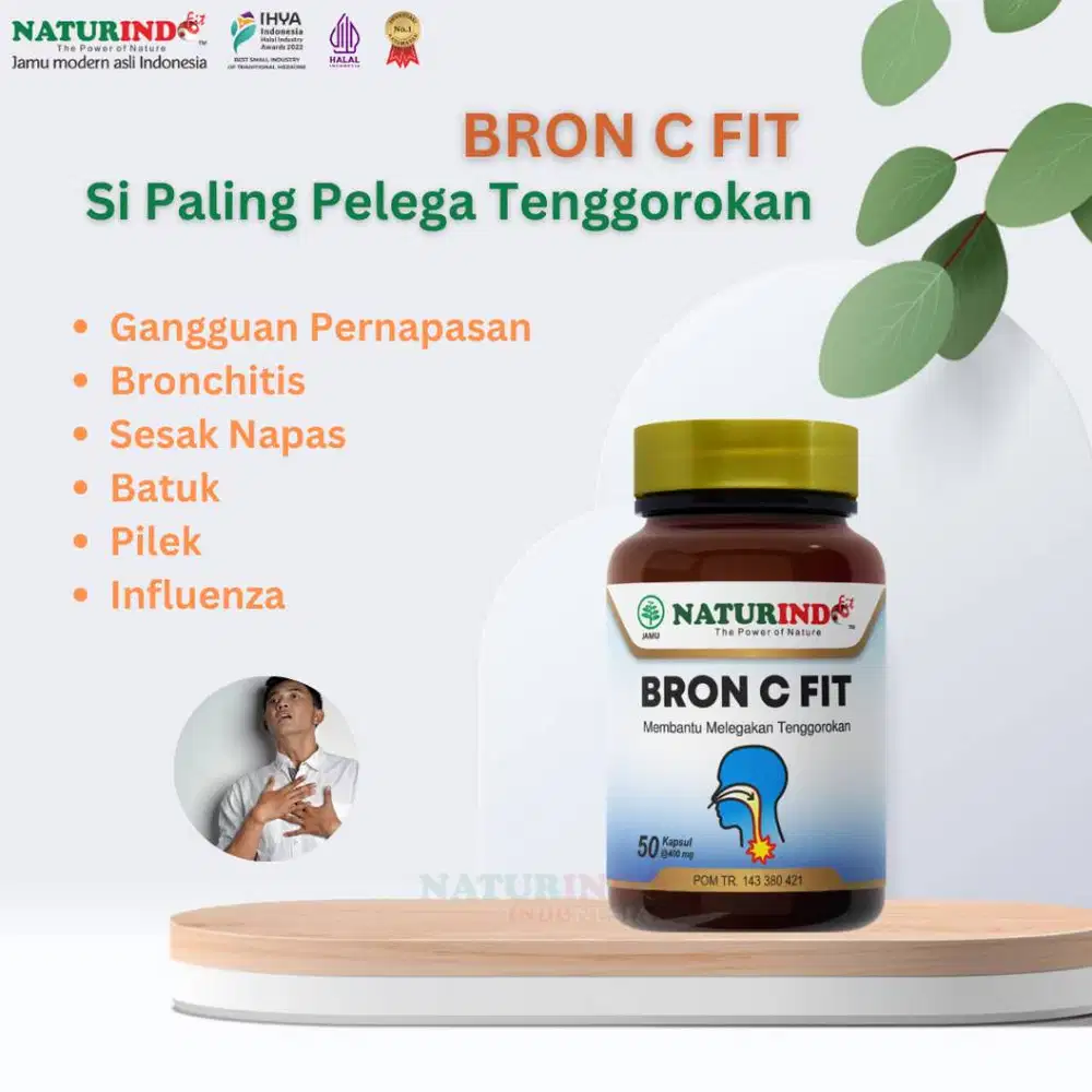 Jamu Modern Naturindo Bron C vit Pelega Tenggorokan