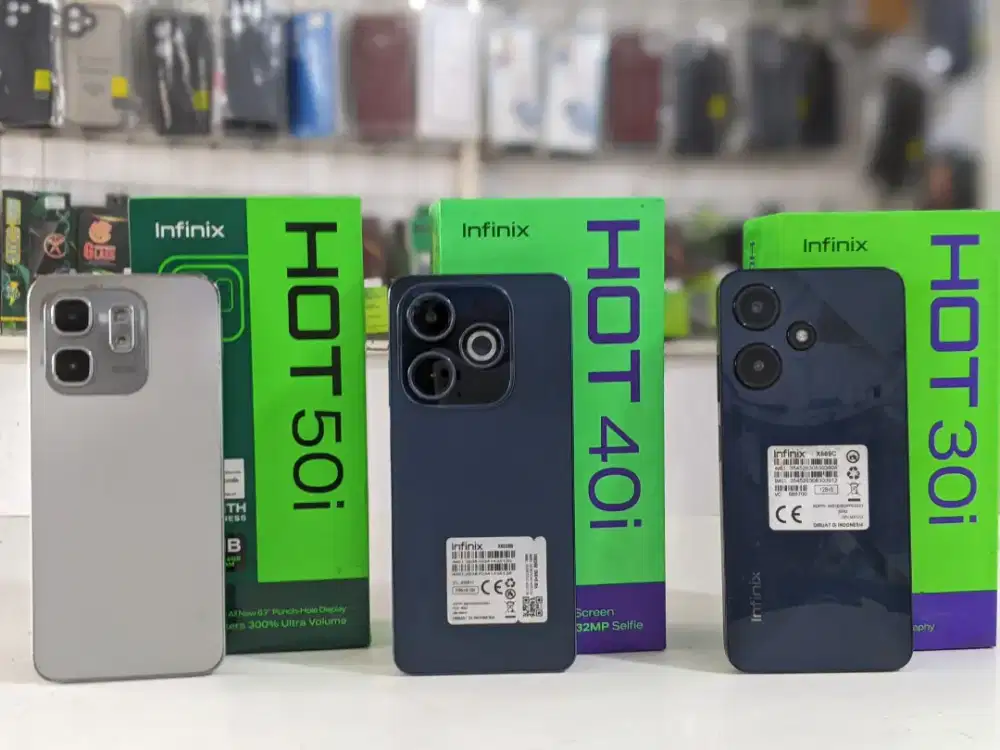 infinix Hot 30i Ram 16GB 8+8GB/128GB sehat lengkap Kotak cas