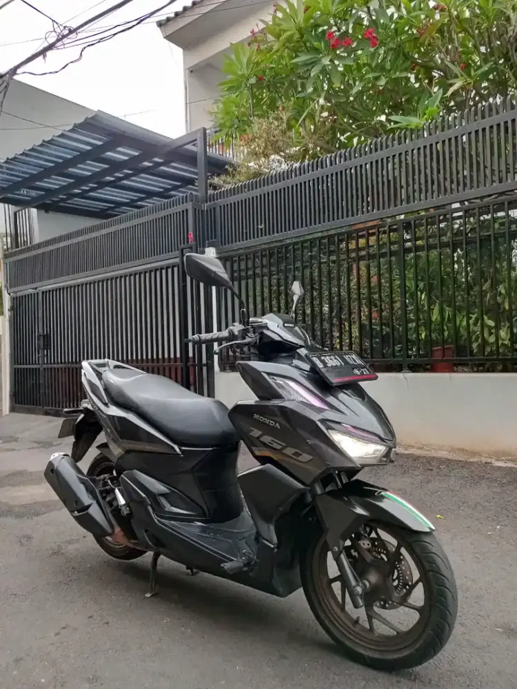 Honda Vario 160 ABS Keyless 2022 Hitam PAJAK HIDUP Mulus Nego