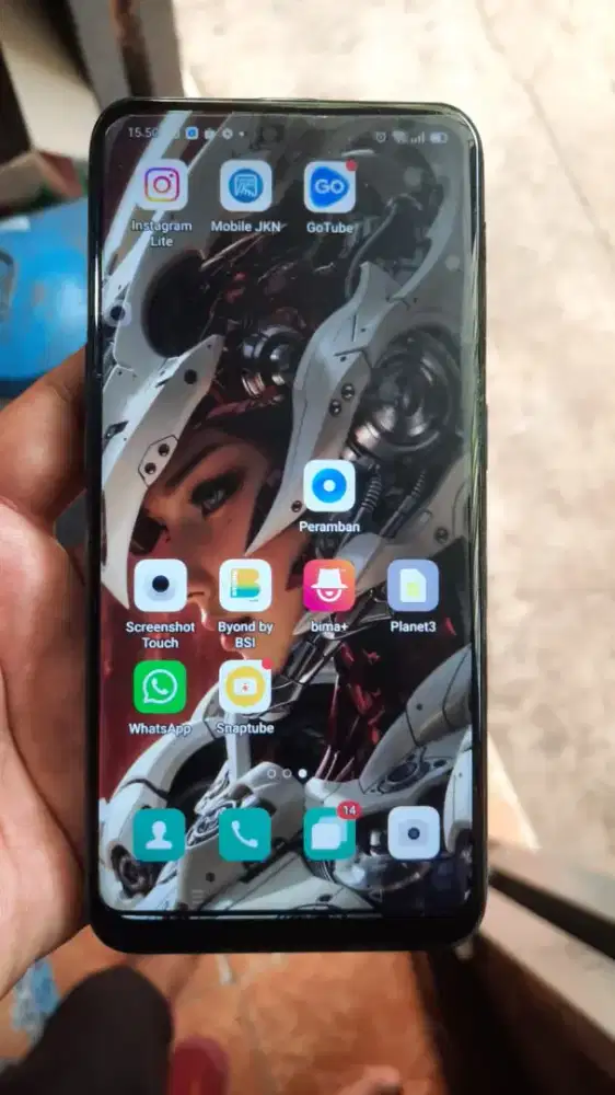 oppo find x ram8/256.mines lcd gantian white spot.hp normal smua