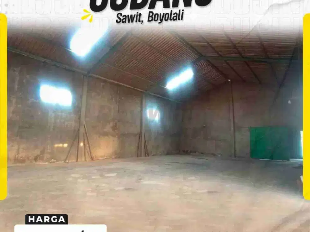 Gudang sewa di Sawit Boyolali Jawa Tengah